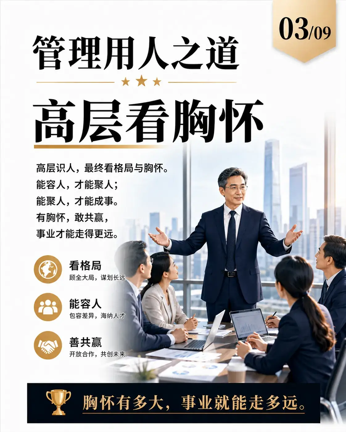 管理用人之道第3张：高层看胸怀